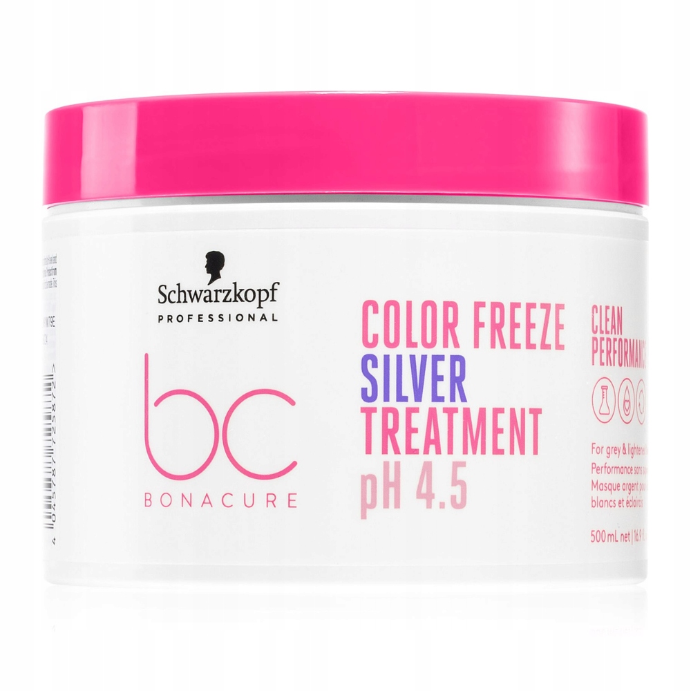 SCHWARZKOPF BC COLOR FREEZE SILVER MASKA BLOND