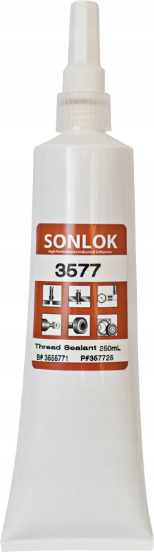 

Klej Sonlok 3577 Uszczelniacz Gwintów Żółty 250ML
