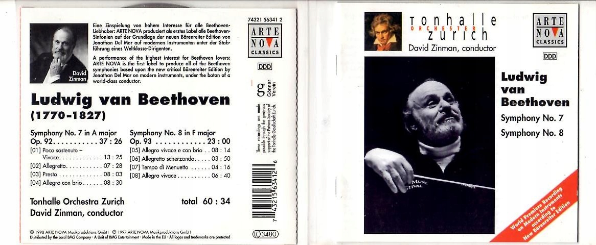 Ludwig van Beethoven – Symphony No. 7 / Symphony No. 8