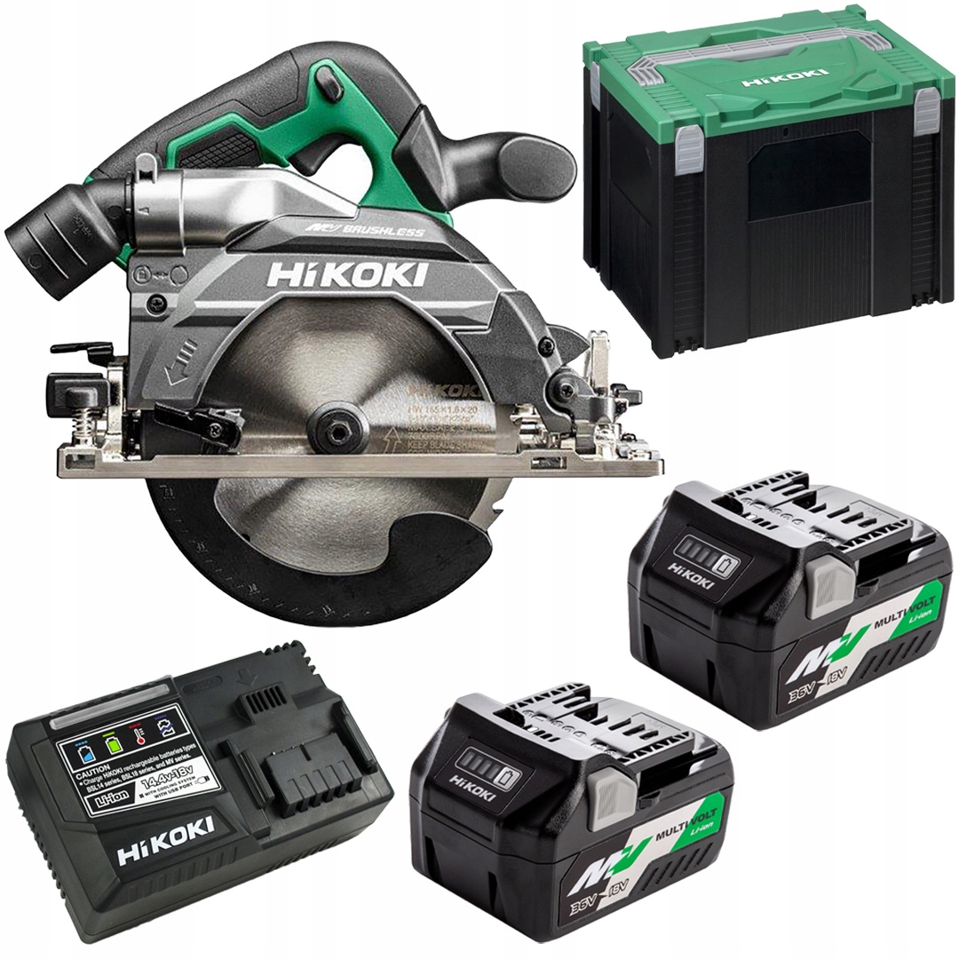 Akumulátorová kotoučová pila 190 mm 36 V Multivolt 2x2,5 Ah HiKOKI C3607DB Wrz