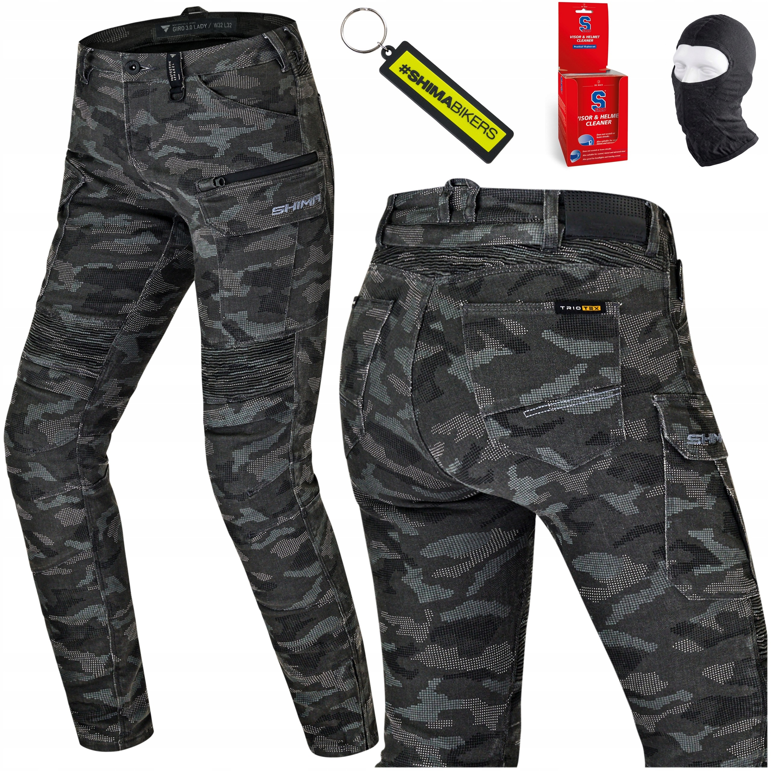 Dámske motocyklové nohavice Shima Giro 3.0 Lady camo Aa TrioteX Darčeky