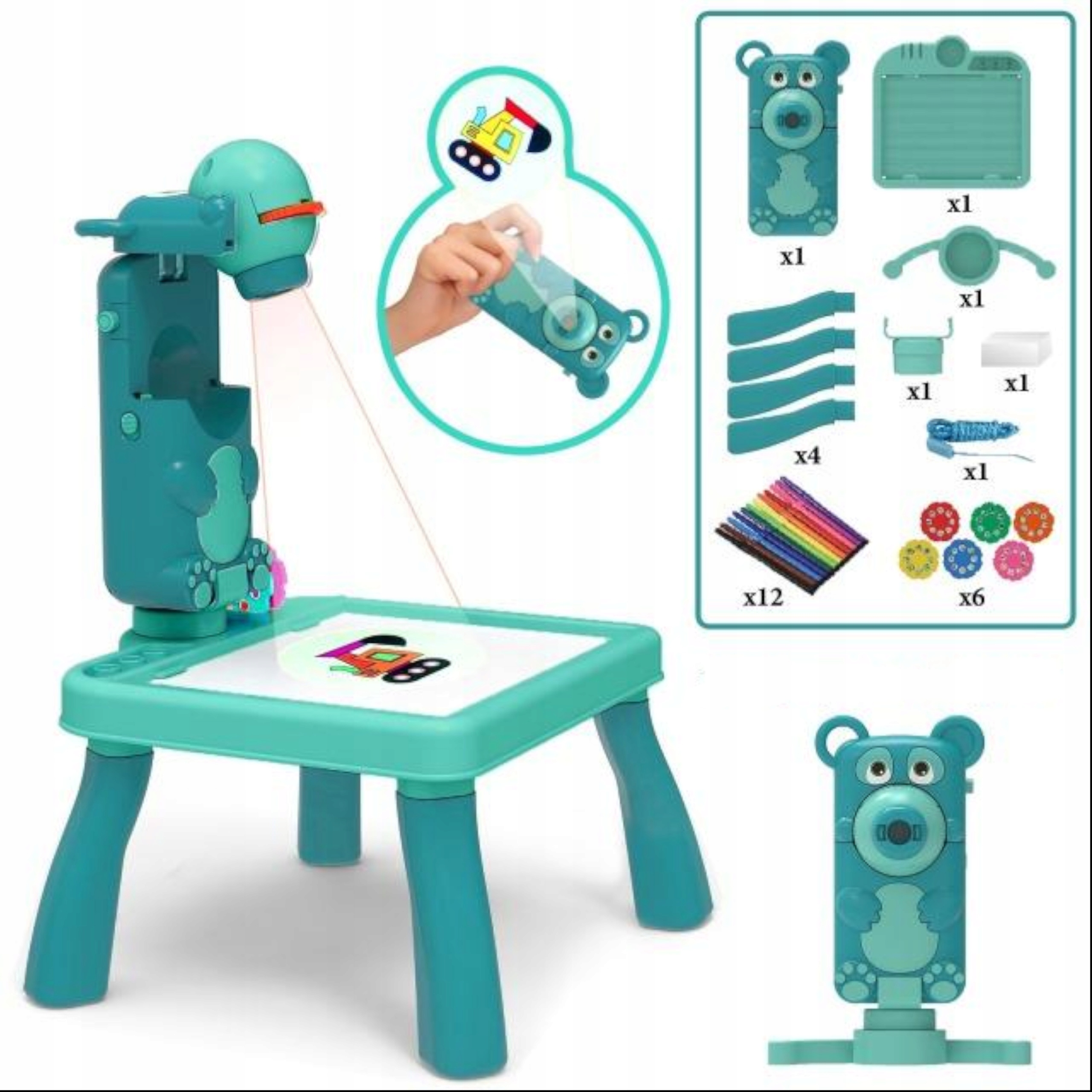 PROJEKTOR DO RYSOWANIA STOLIK MIŚ RZUTNIK 2200-9Z EAN (GTIN) 5907508469146