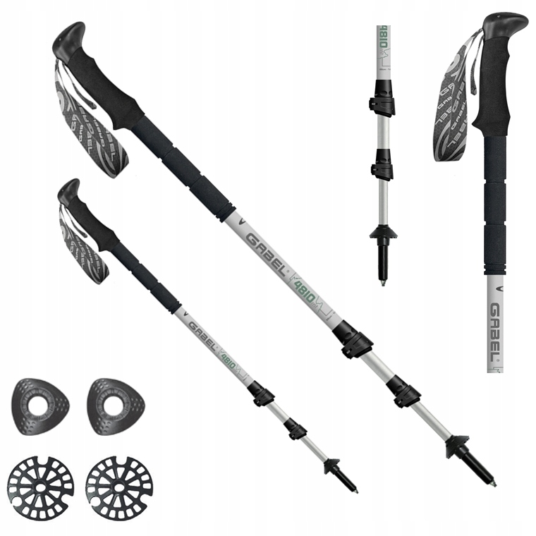 Trekingové hole Gabel Mont Blanc Tour Ice nastavitelné 66-144 cm