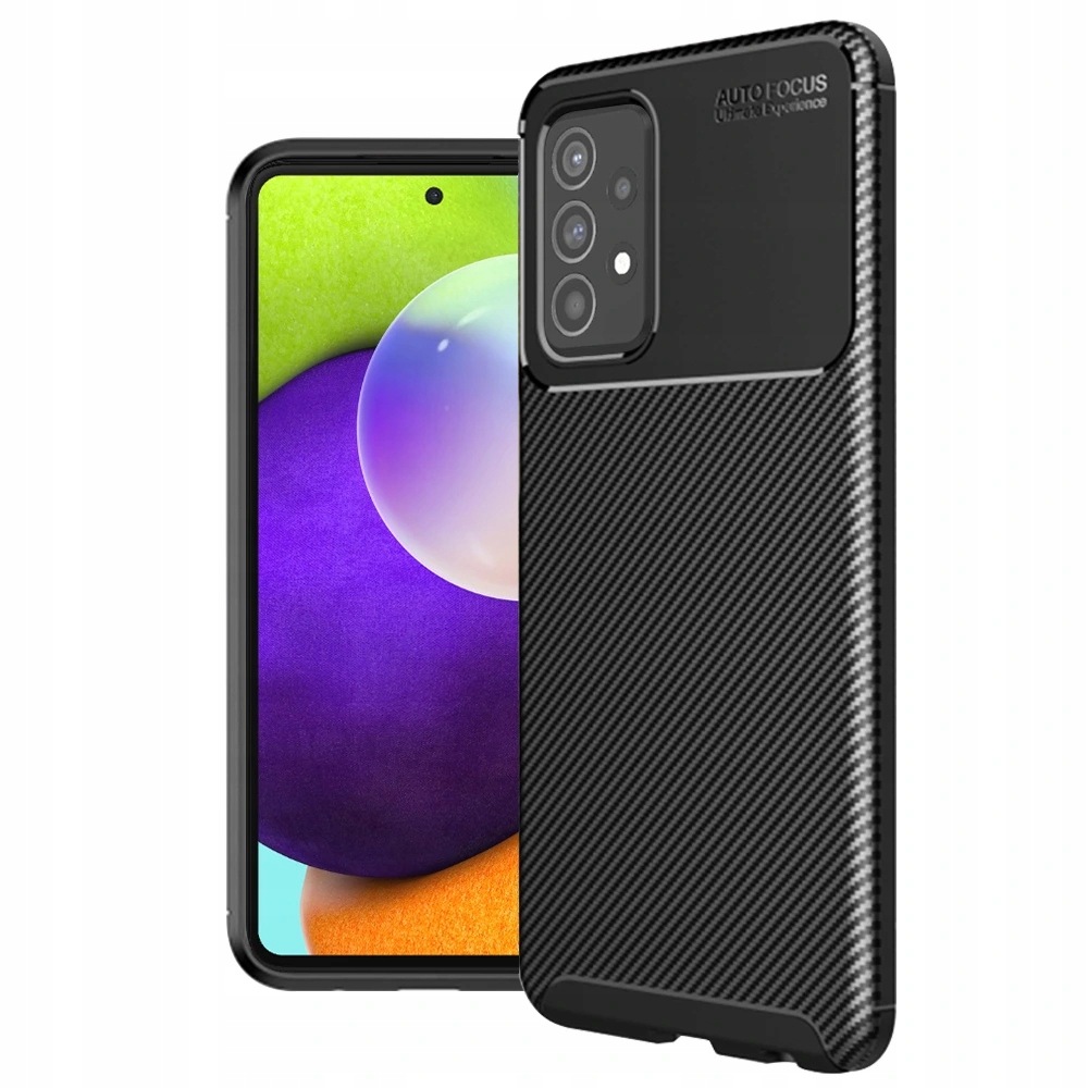 Techsuit CarbonFiber etui na Samsung Galaxy A52 4G A52 5G A52s 5G czarne