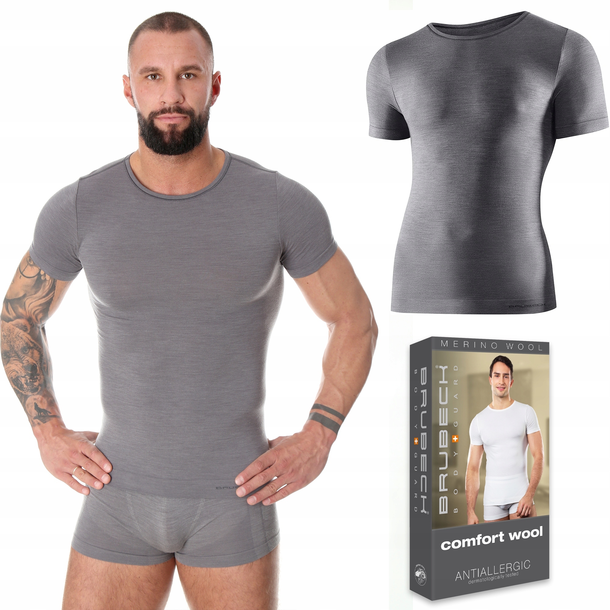 Tričko Vlněné termo tričko Brubeck SS11030 XL