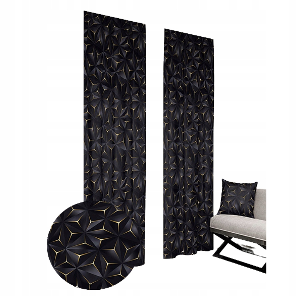 Záclony na míru oka a páskou Triangle3D