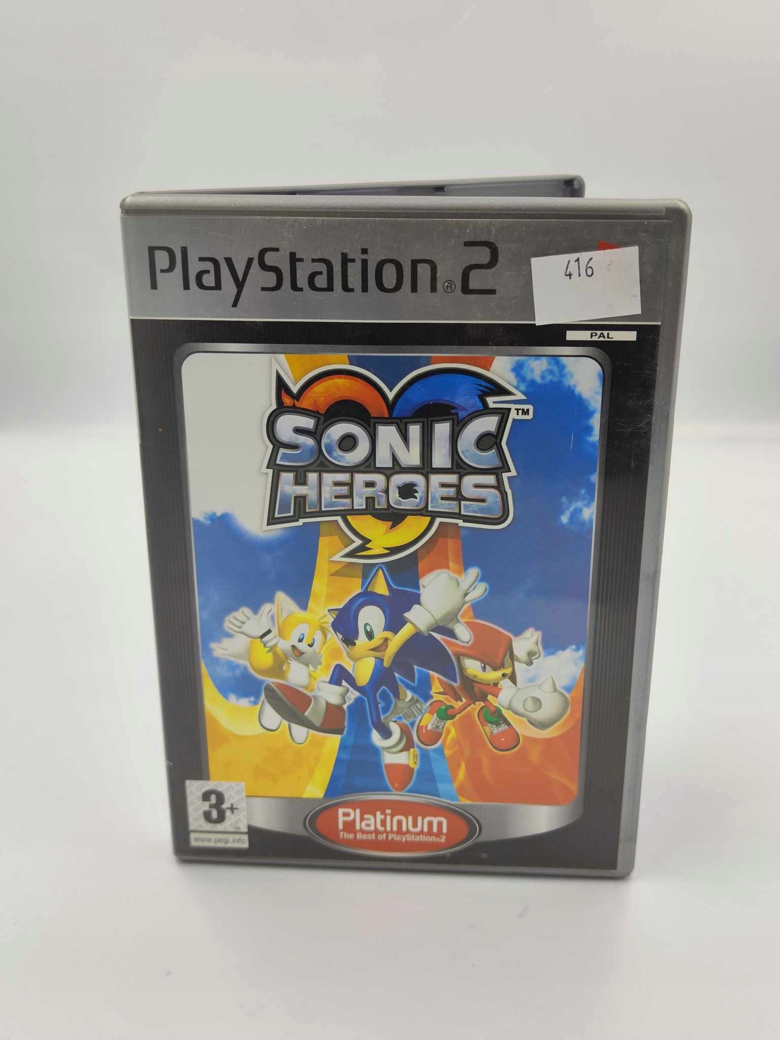 Gra Ps2 SONIC HEROES - WYD. ANGIELSKIE - PS2 Sony PlayStation 2 (PS2)