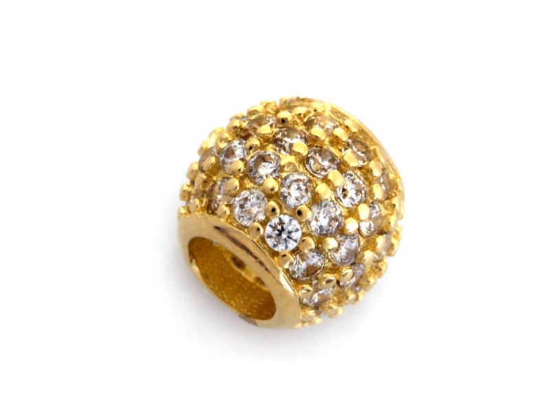 Zlatý přívěsek 585 s přívěsky na náramky a zirkony jako dárek