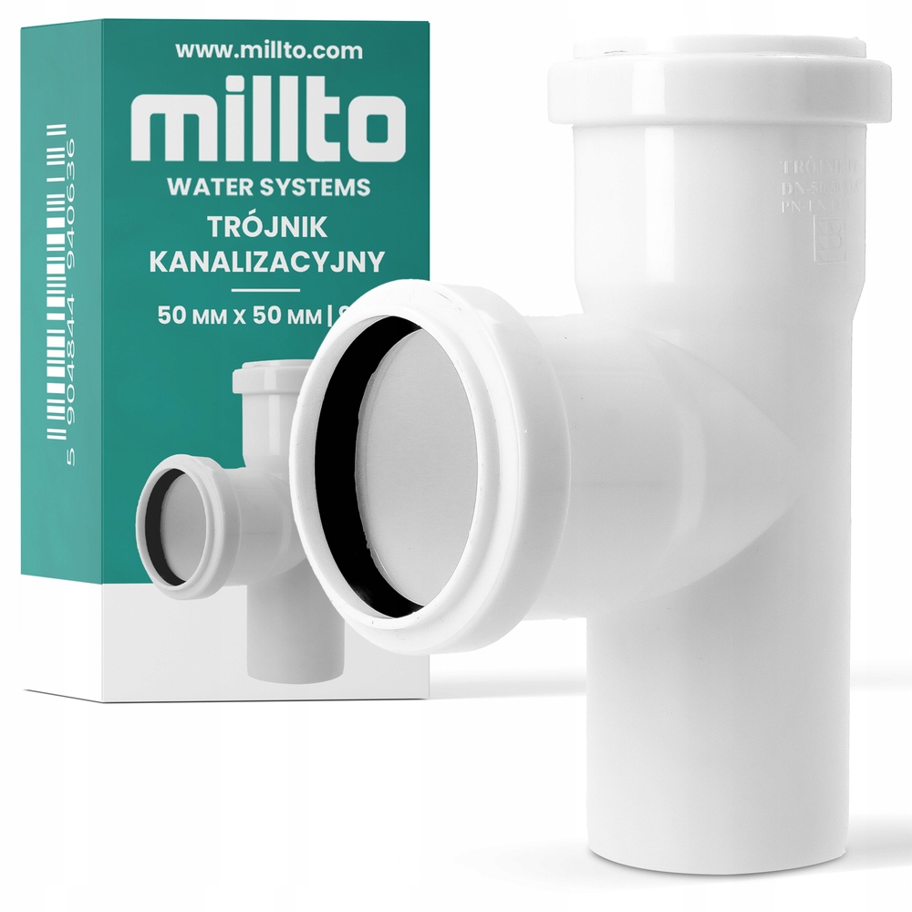

Trójnik Kanalizacyjny Pp Łącznik 50x50 90° Biały