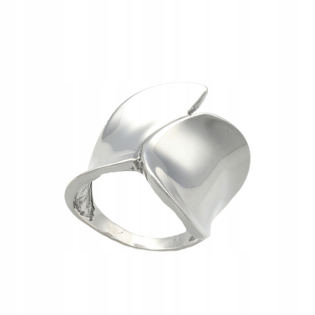 Efektní prstýnek v hladkém stříbro provedení, vel.