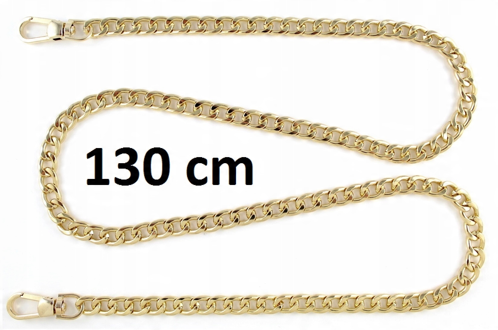 

Łańcuszek dodatkowy Pasek do torebki Złoty 130 cm