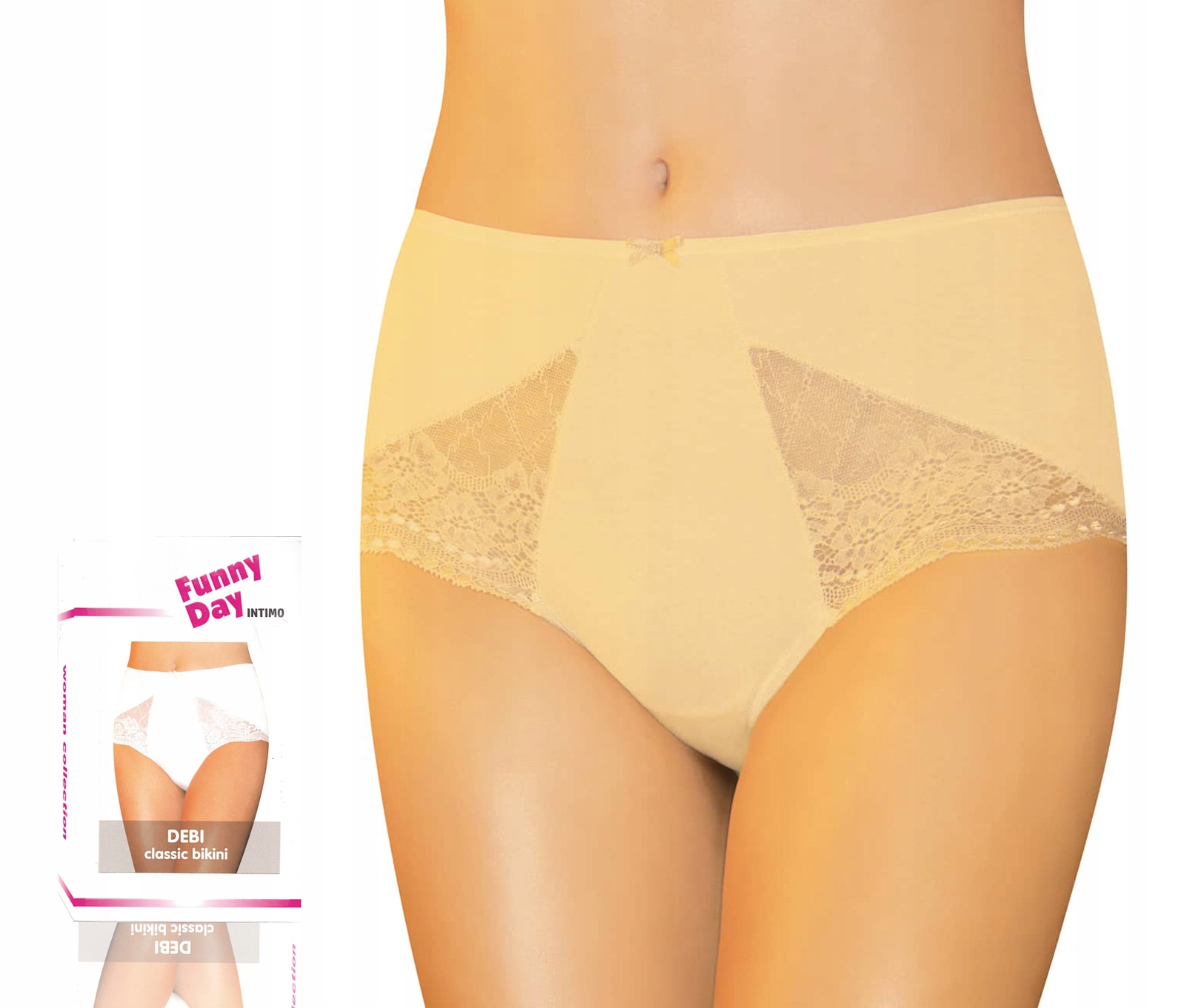 

classic bikini Beżowe debi Funny Day XL