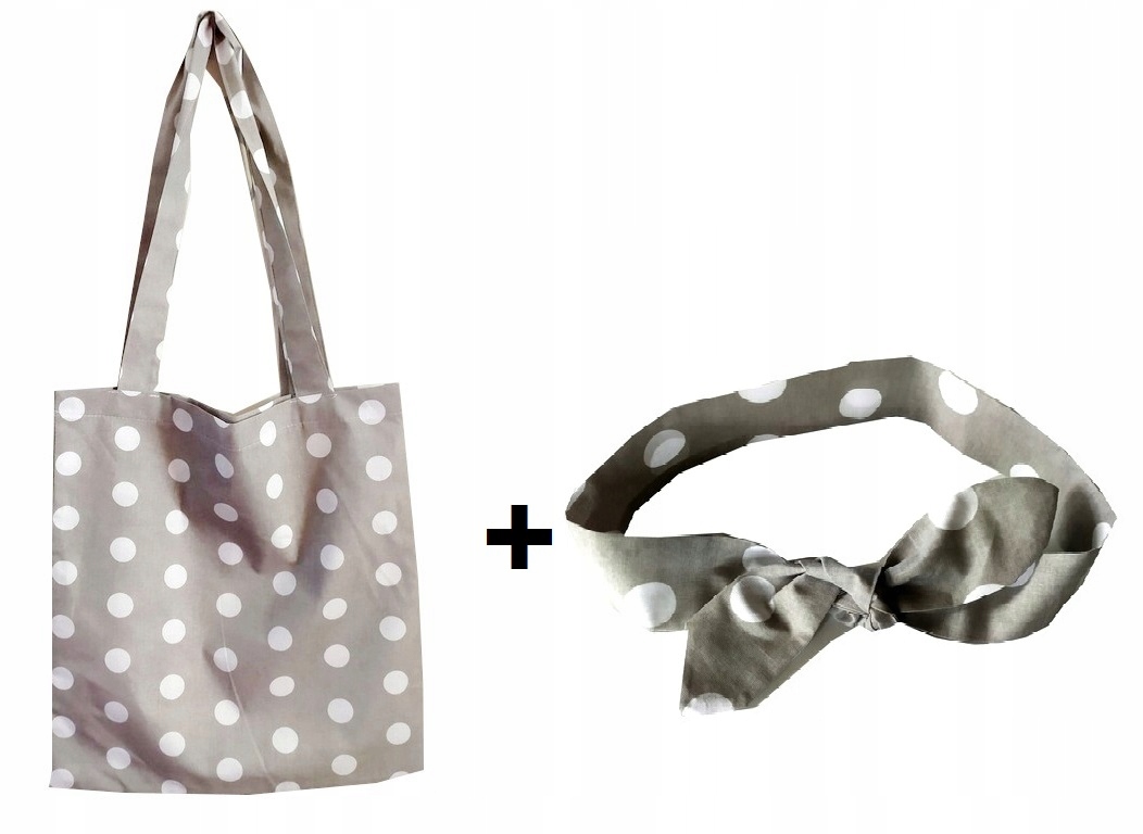 

Torba Shopperka+opaska komplet folk łowicki