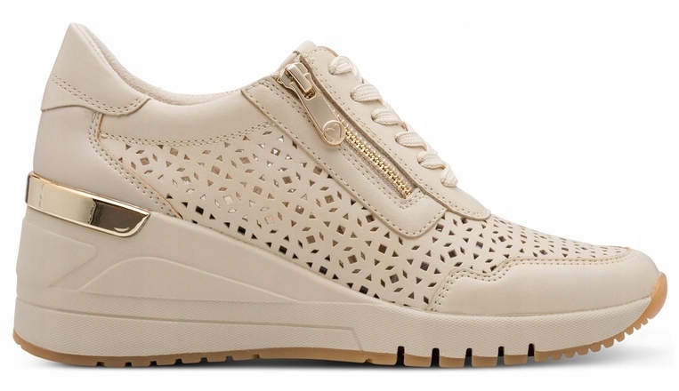 Dámské Sportovní Boty Na Klínku Sneakers Tenisky Kožené Marco Tozzi 41