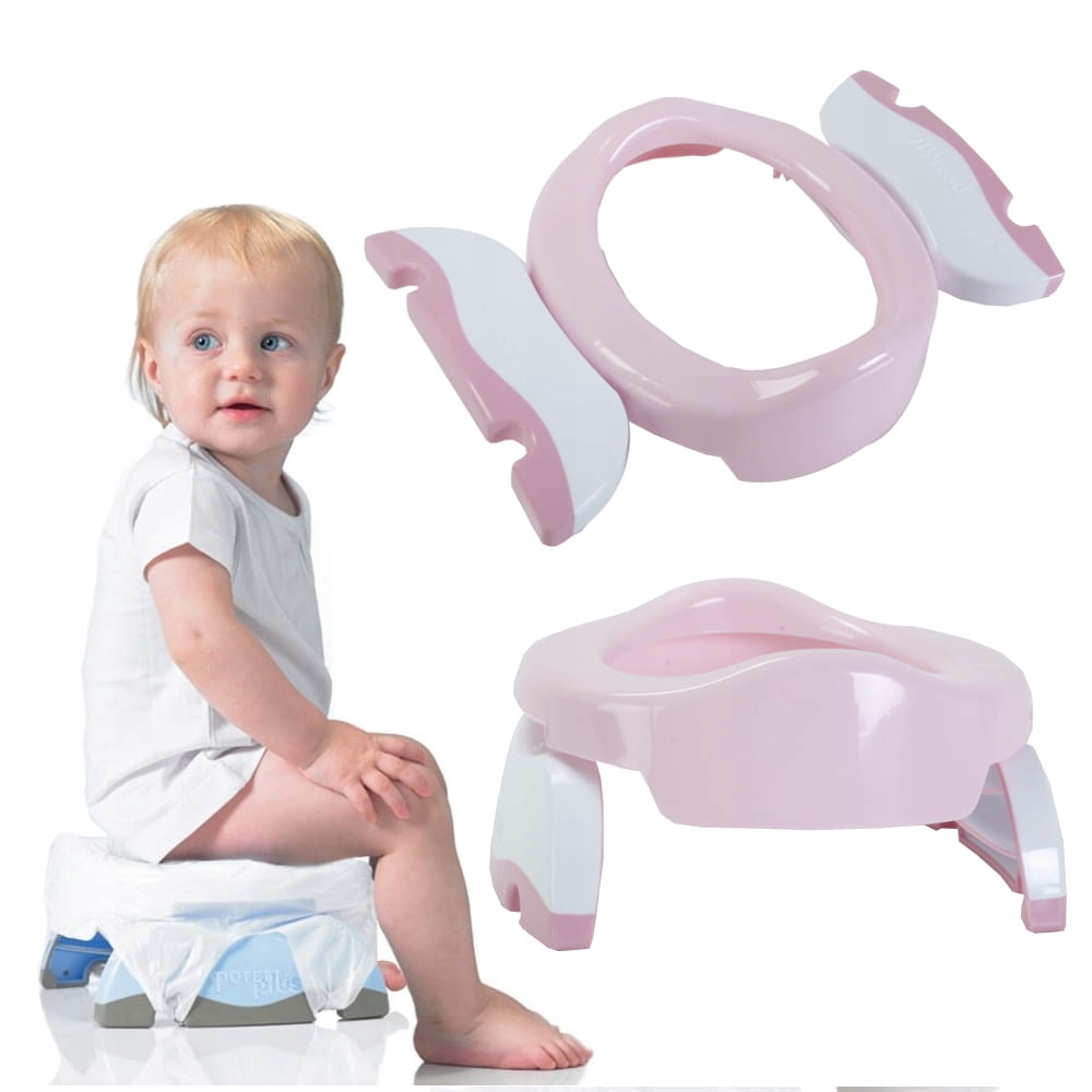 NOCNIK 2W1 NAKŁADKA NA TOALETĘ RÓŻOWA POTETTE PLUS