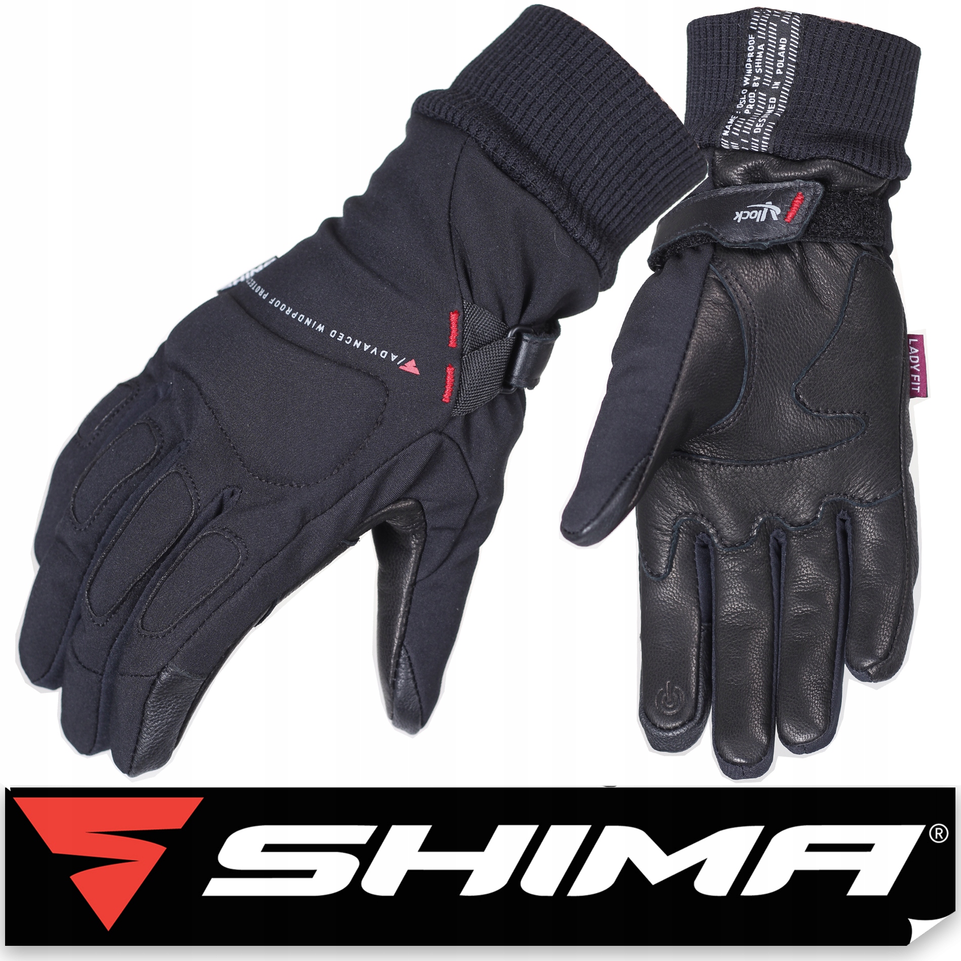 

Wiatroodporne Rękawice Shima Oslo Wind Lady