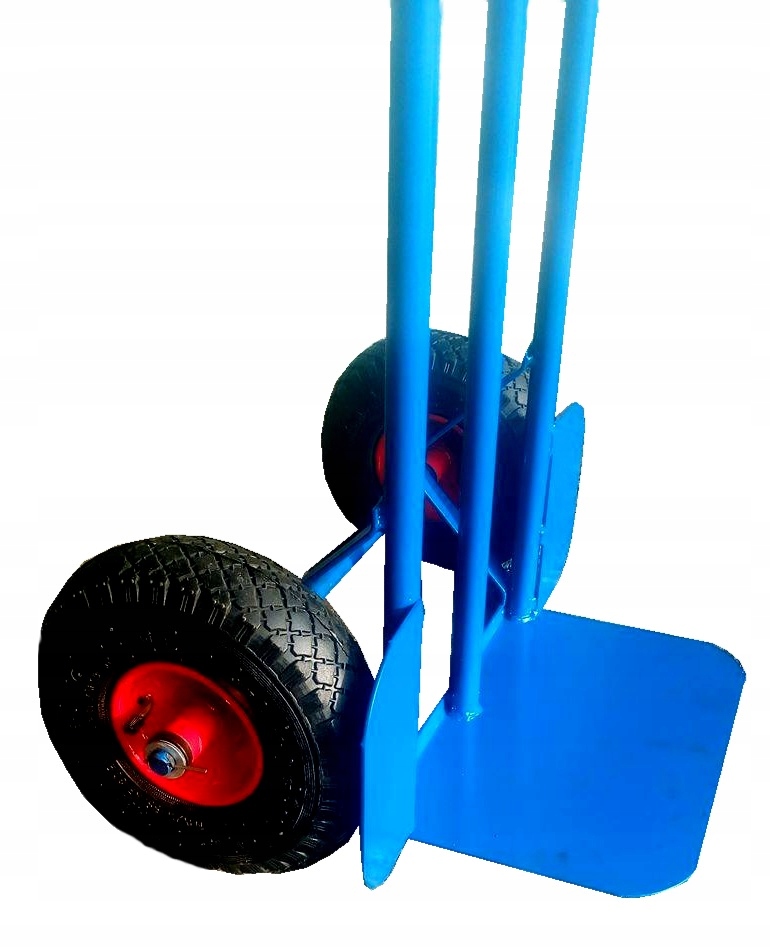 Wózek magazynowy MOCNY transportowy młynarka 200kg kurierski koła pompowane — 22