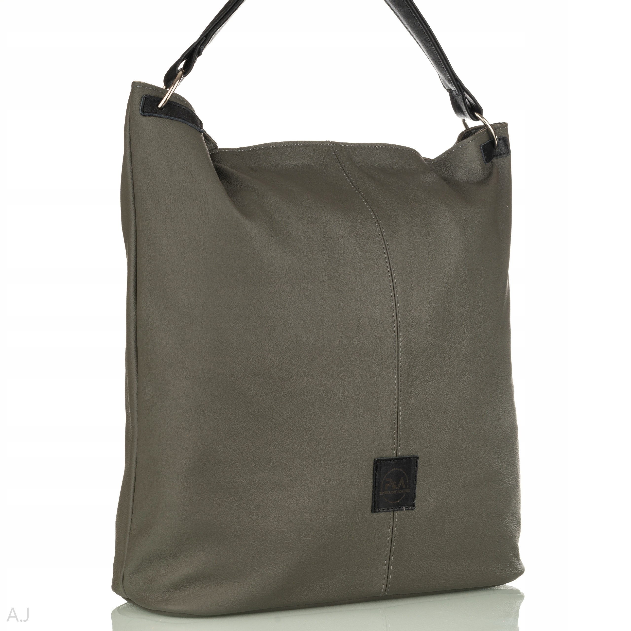 TOREBKA DAMSKA SKÓRZANA DUŻA WOREK SKÓRZANY TORBA Marka inna