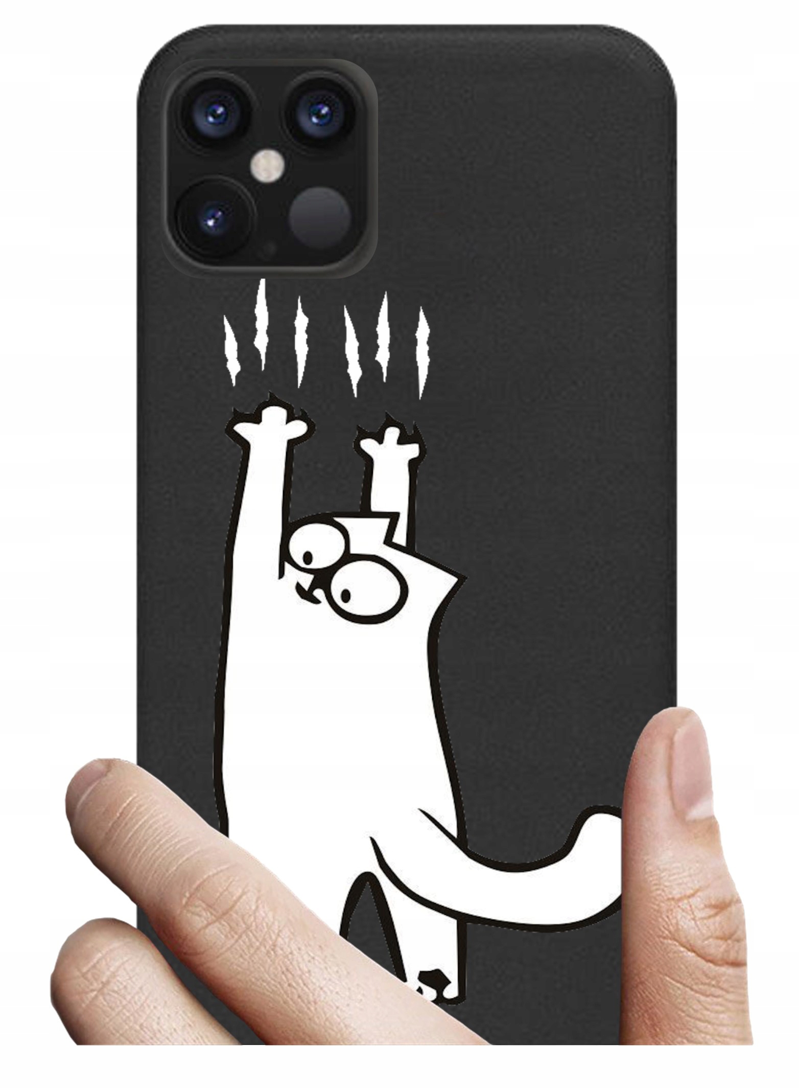 

Etui czarne matt do Apple Iphone 12 Pro wzory