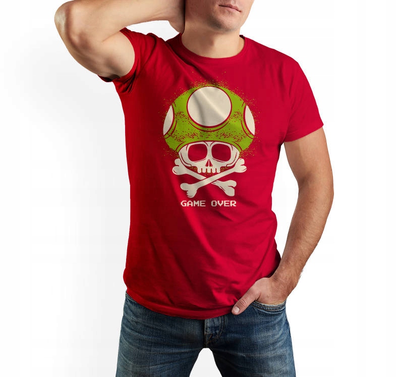 

T-shirt męski Mario Game Over XL