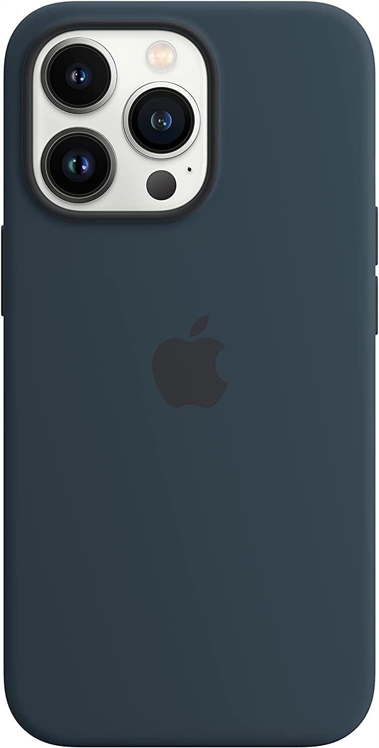 Originální Silikonové Pouzdro Apple pro iPhone 13 Pro Modrý tón
