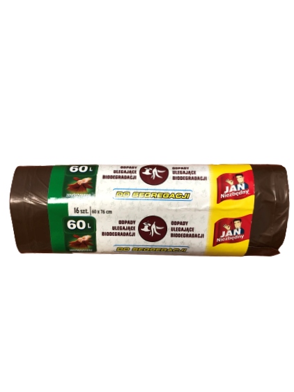 

Worki do segregacji brązowe 60l Jan Niezbędny