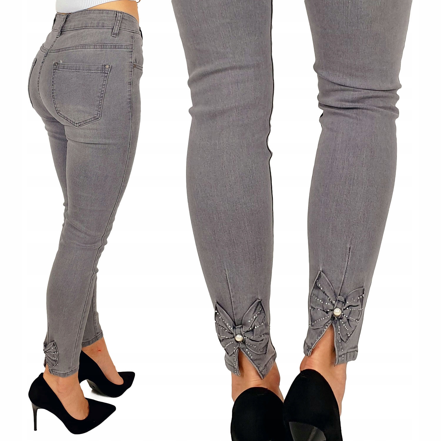 

Spodnie Damskie Jeans Młodzieżowye Kokarda