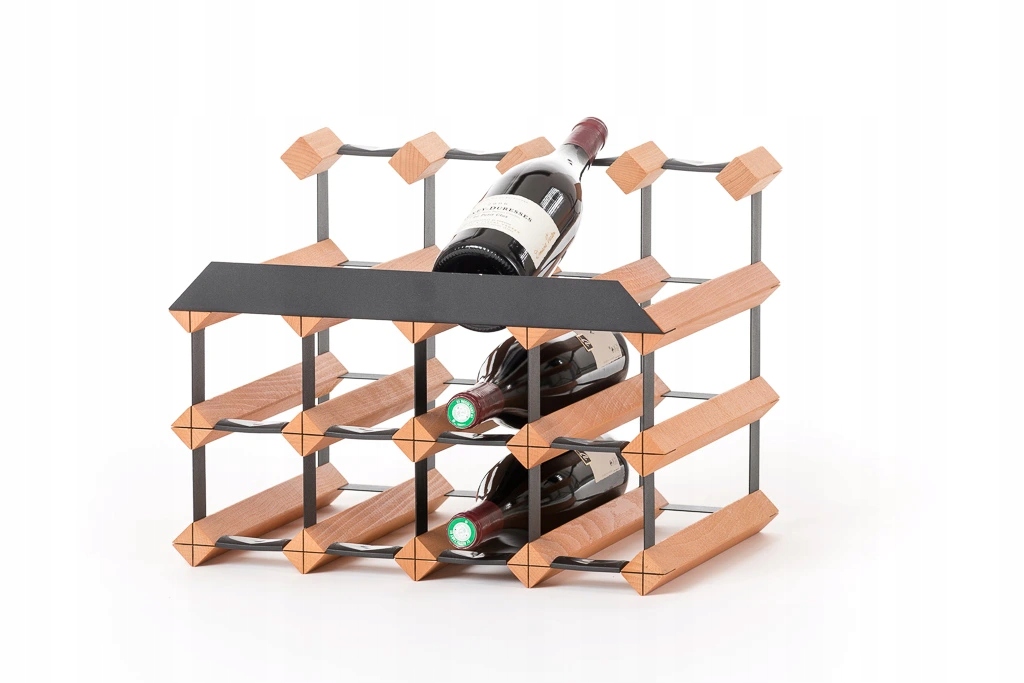 12 lahví Stojan na víno Raxi Classix pultový Voskovaný Buk