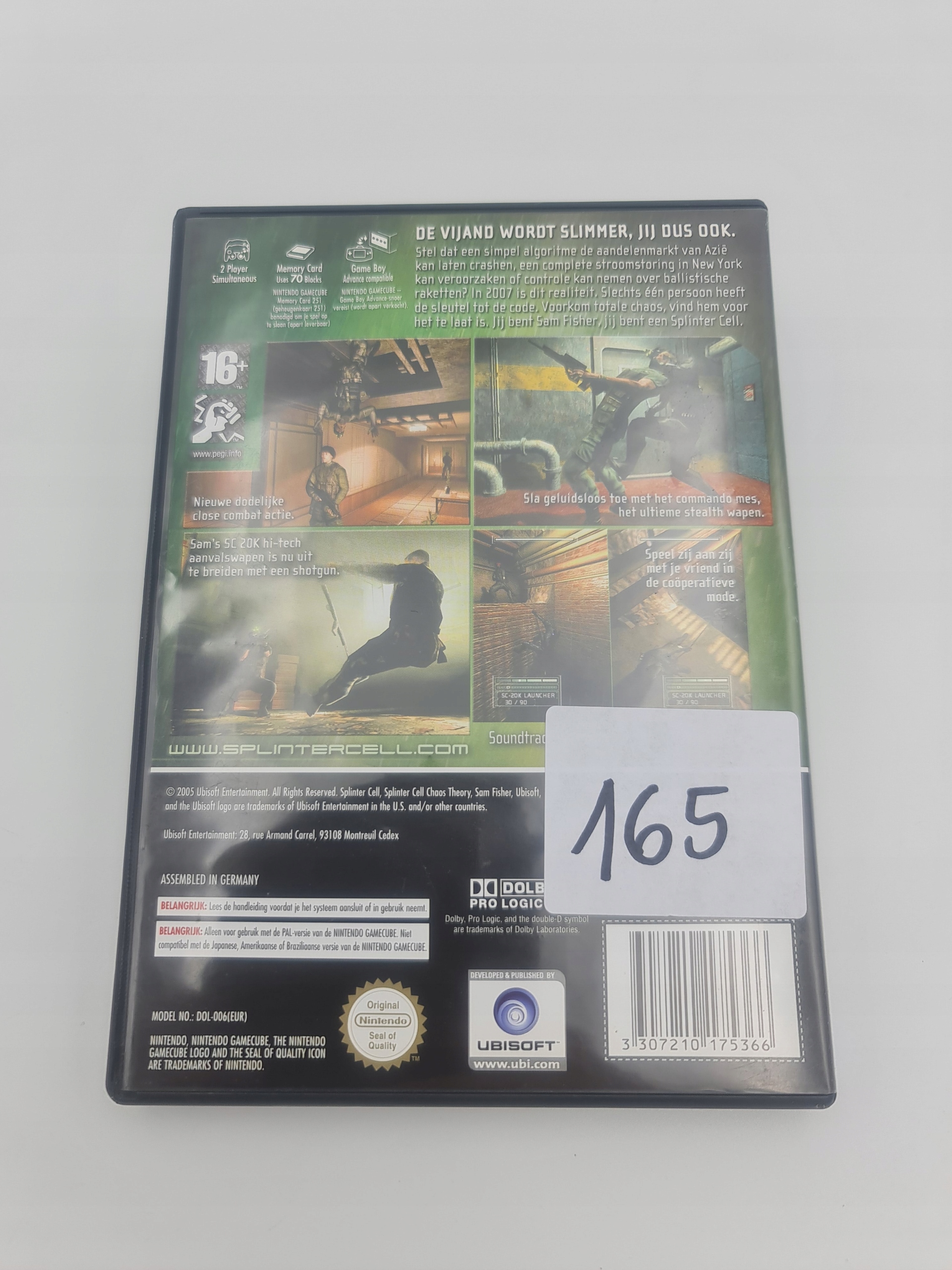 GAMECUBE TOM CLANCY'S SPLINTER CELL CHAOS THEORY Producent Nintendo