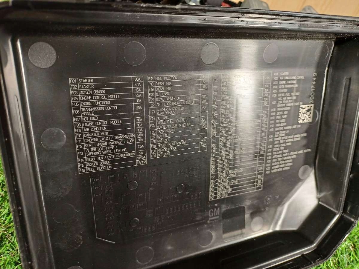 Module fusibles Chevrolet Cruze J400 r2017