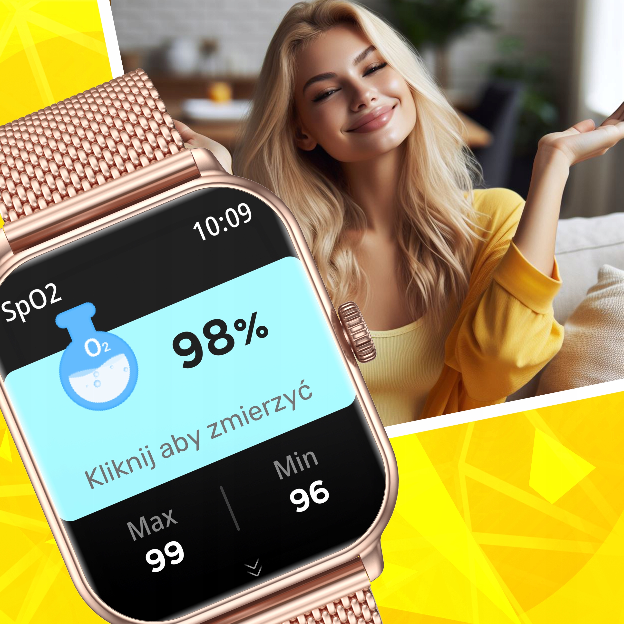 SMARTWATCH ZEGAREK MENU DAMSKI ROZMOWY POLSKIE SPORT MĘSKI PL PULS WATCH Rodzaj smartwatch