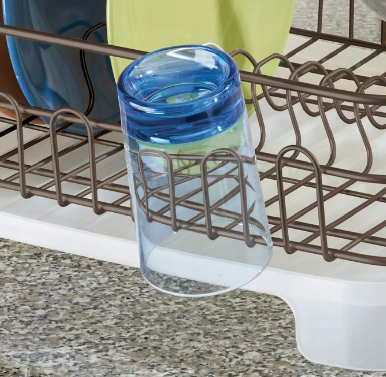 DUŻA SUSZARKA DO NACZYŃ STOJĄCA OCIEKACZ Z TACKĄ Marka MDesign