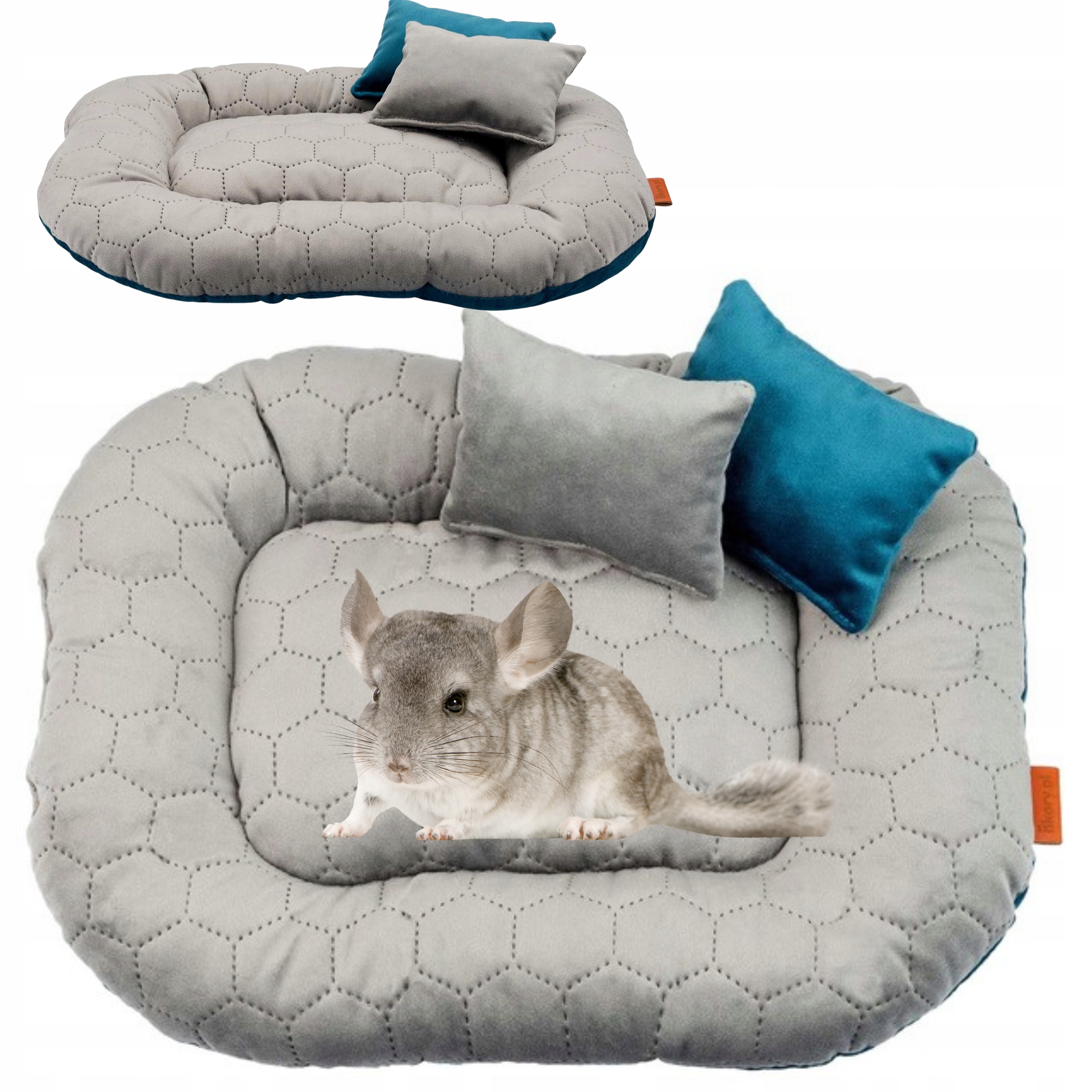 Levně Pelíšek Potah Domeček pro Morče Hlodavce Králíka 32x37 cm Šedý