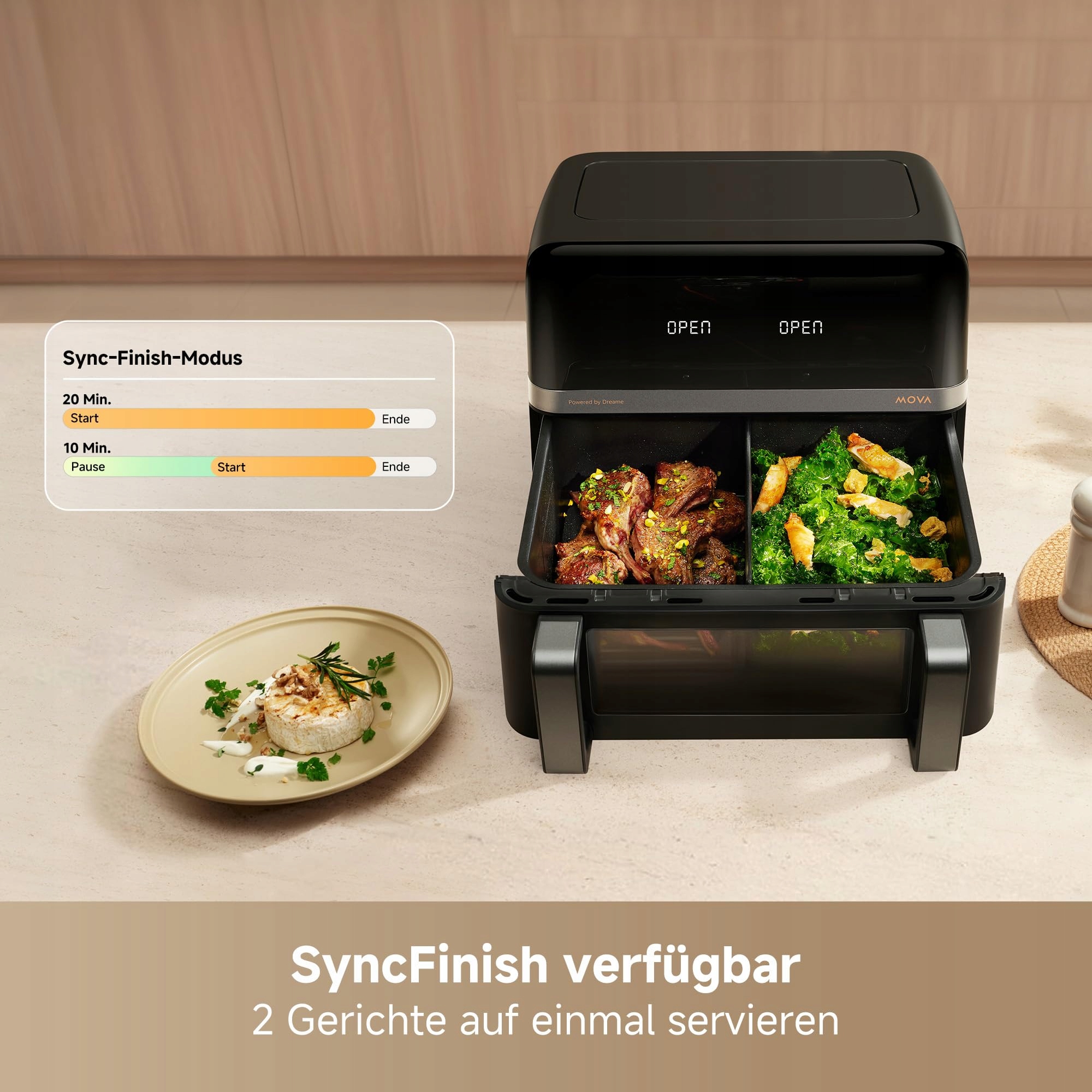 MOVAAEROCHEF FD20 Pro Frytkownica Beztłuszczowa 9L 2700W Termoobieg 40-230C — miniatura 5