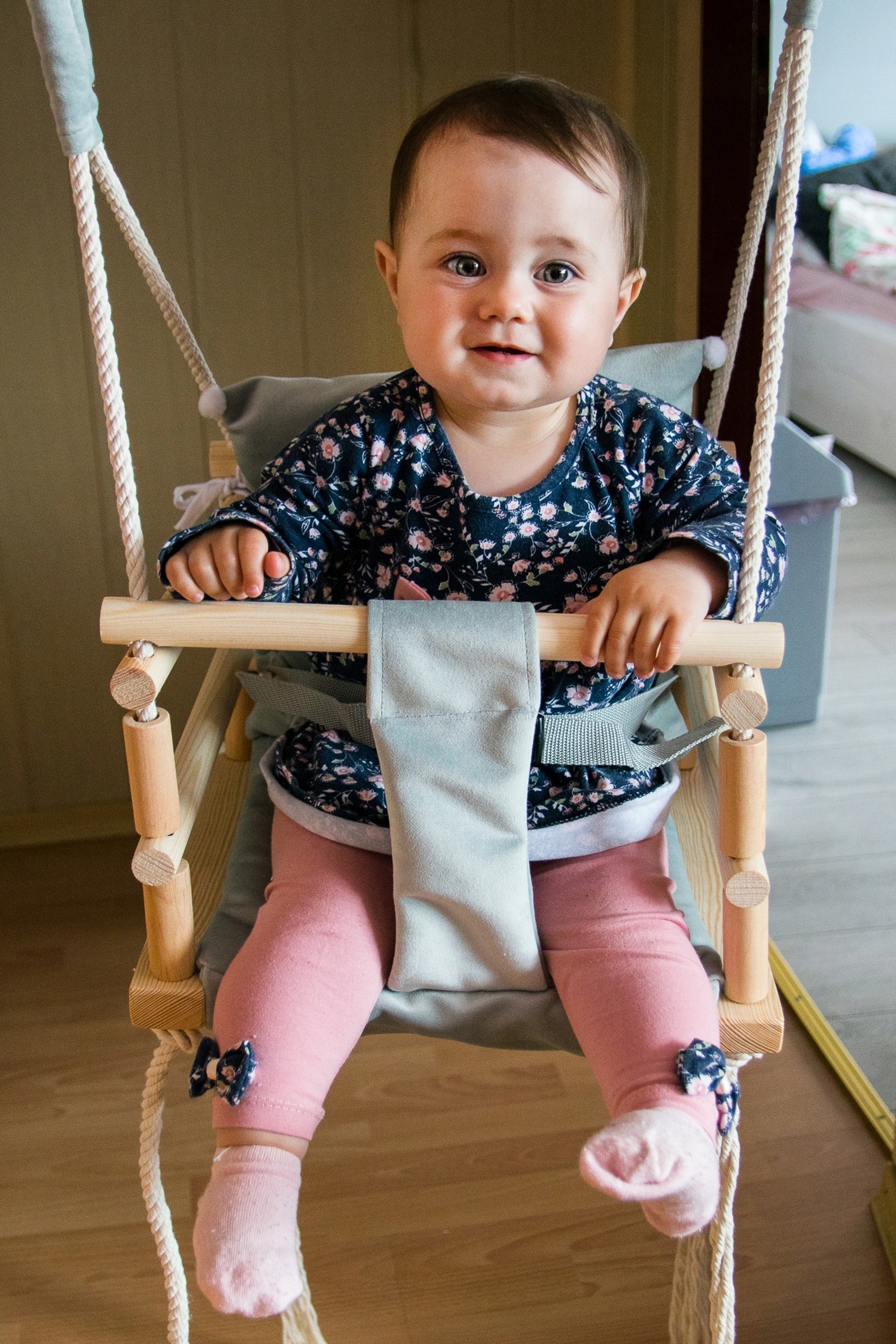 Huśtawka dla Dzieci do Domu Ogrodu Grey 3w1 Rodzaj huśtawka kubełkowa