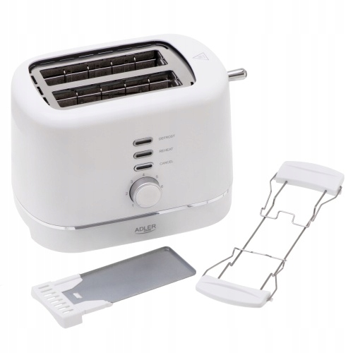 Toustovač s roštem na rohlíky, 7 úrovní opékání, rozmrazování a ohřívání