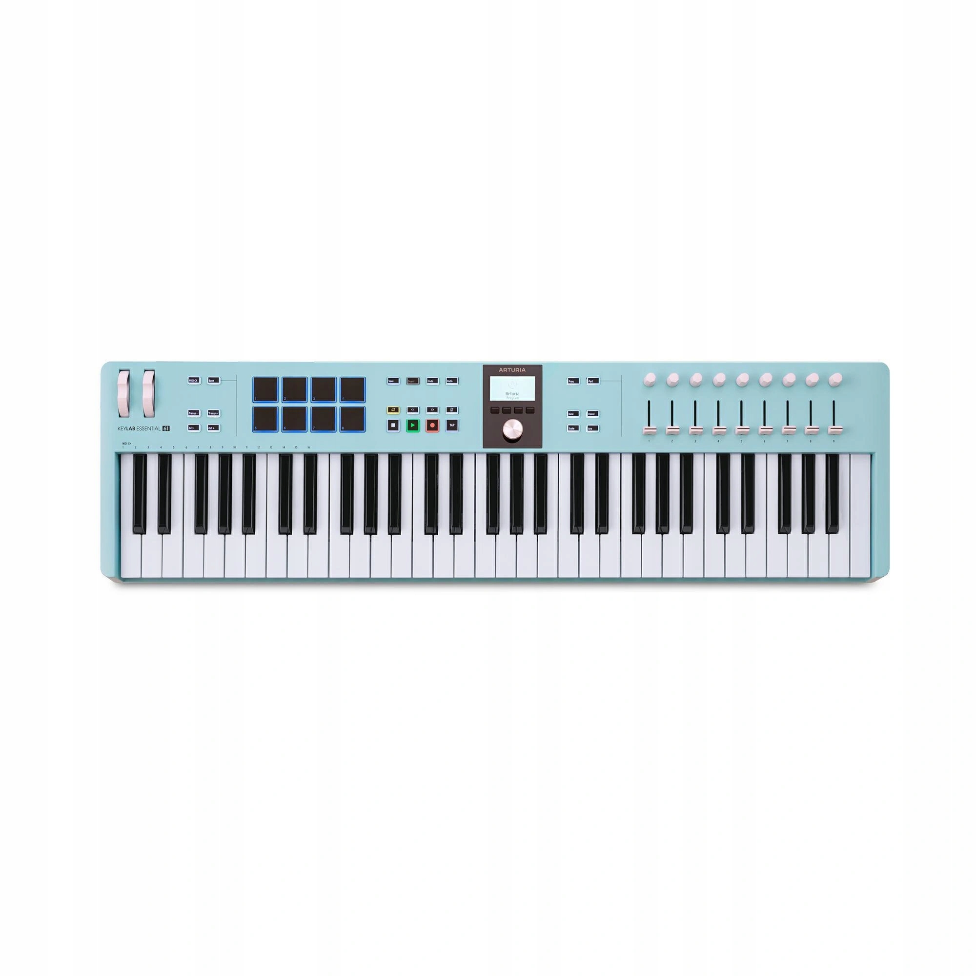 Arturia KeyLab Essential 61 mk3 Aquamarine – ovládací klávesnice
