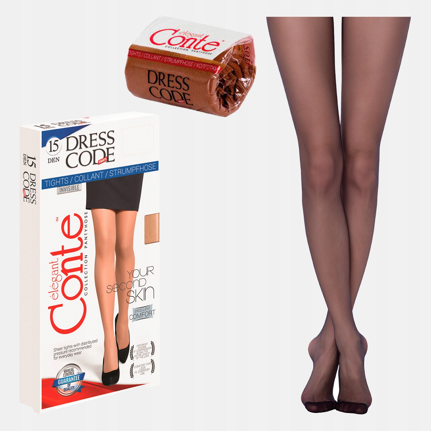 

Rajstopy Conte do torebki, Małe opakowanie r. 2