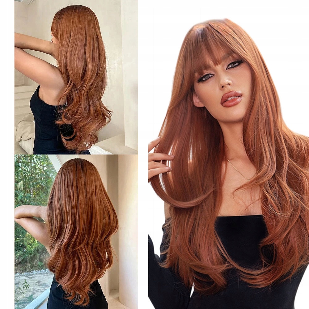 Paruka Orange s ofinou Dlouhé vlasy jako přirozený efekt
