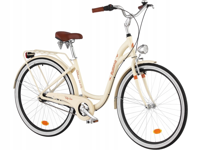 Rower miejski Indiana Moena 7 biegów 28 cali damski Capuccino