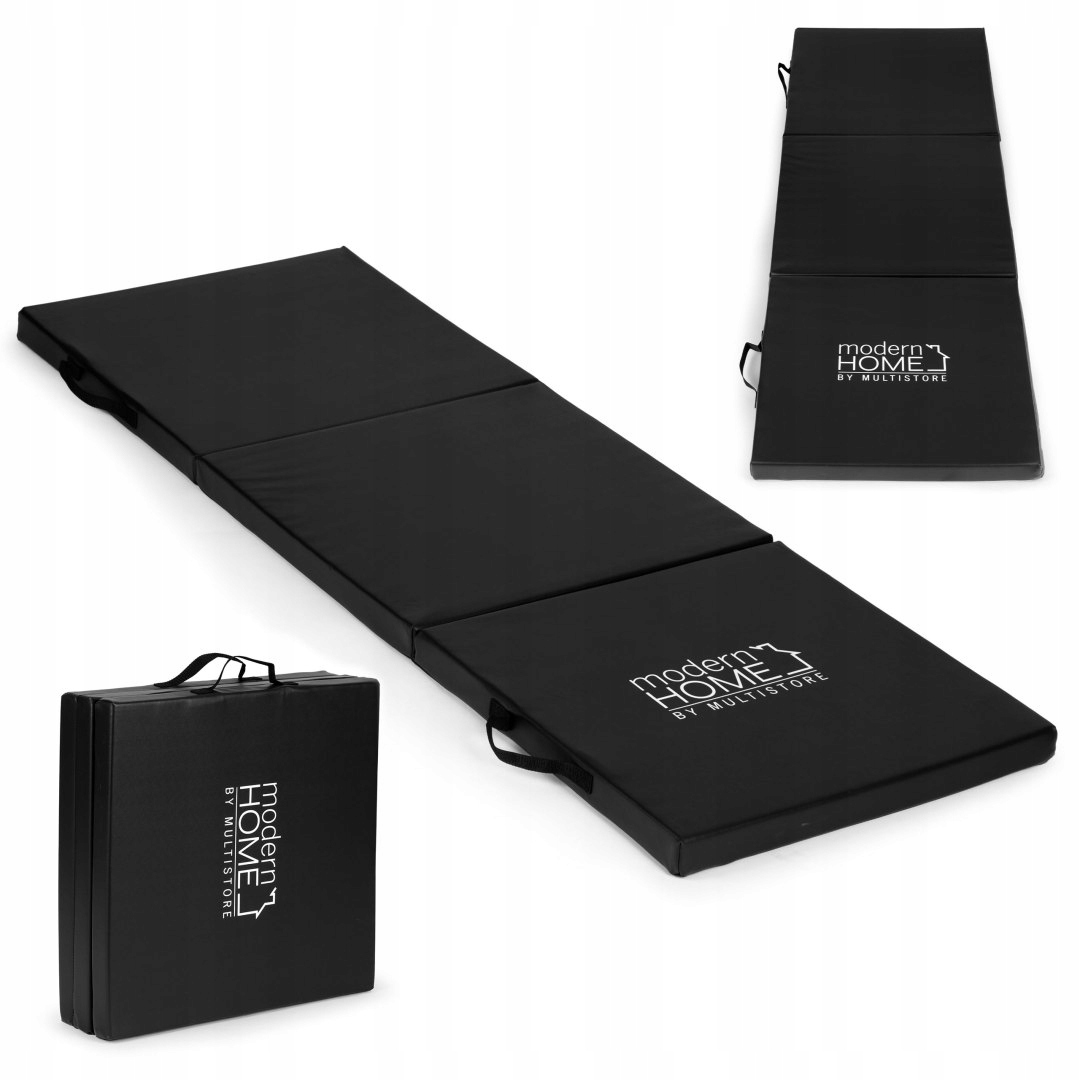 Matrace černá pro fitness cvičení 182 x 60 cm Movepro Movepro