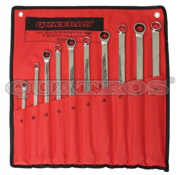 Гаечные ключи с храповым механизмом 8-19 мм длинные