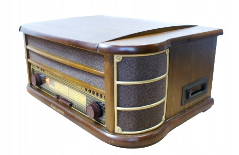 Majestic TT34CD gramofon Encoding Radio CD/MP3 Kolor brązowy