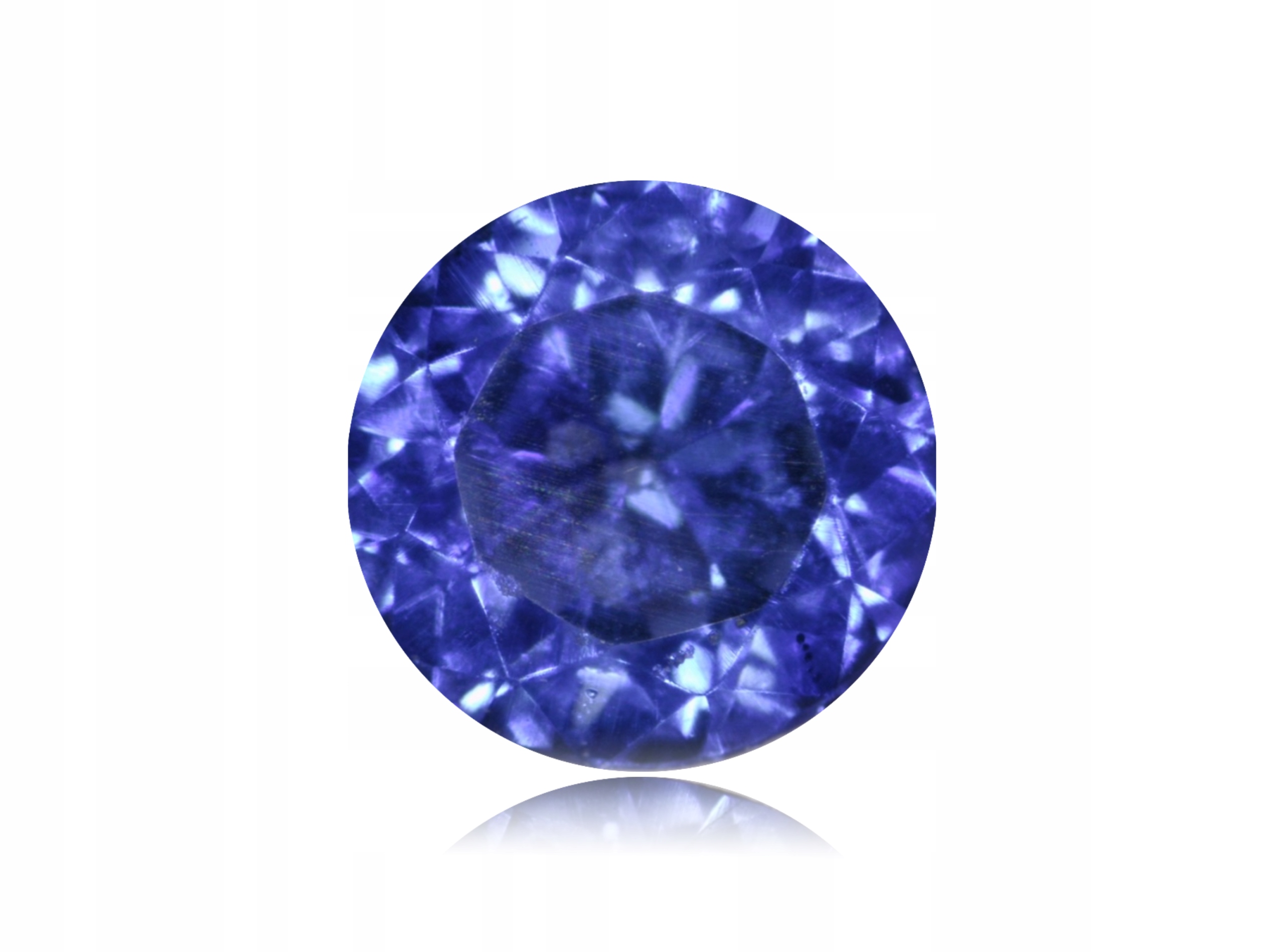 Přírodní safír 0.11 ct modrý „Cornflower“ Kulatý certifikát Wbd