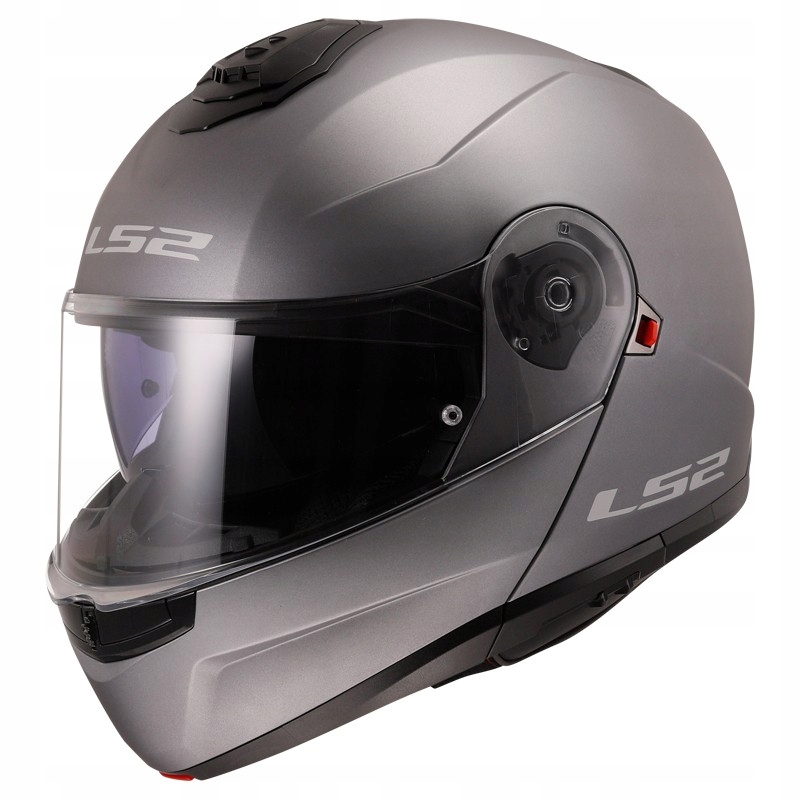 LS2 FF908 Strobe II Solid Matt Titanium čeľusťová prilba s blendou XL