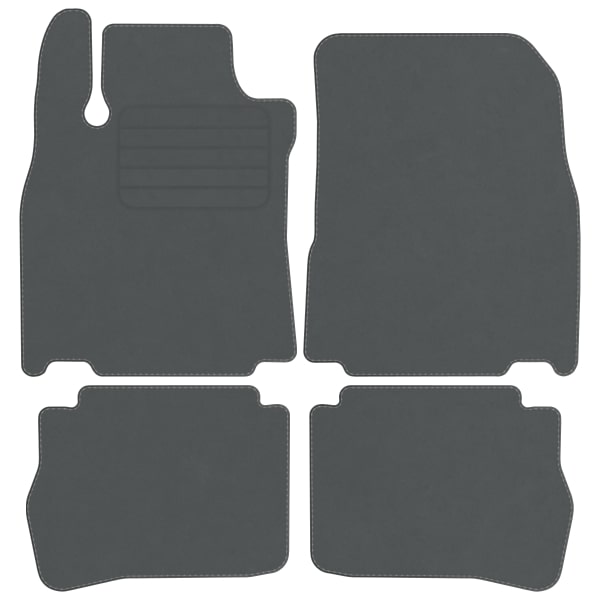 Nissan Tiida 04-11 velurové koberce Comfort Šedé