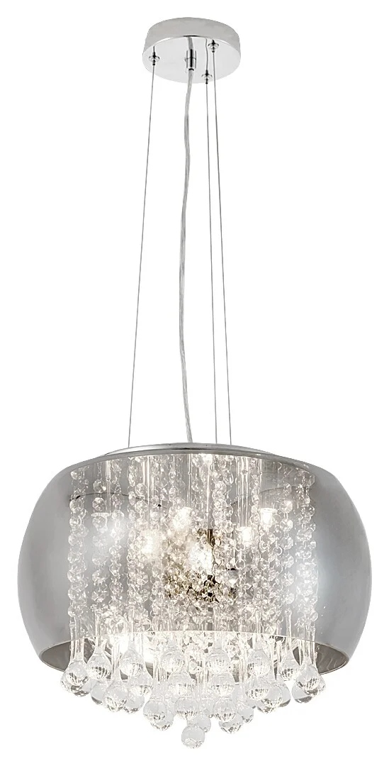 Rabalux Ninelle Závesná lampa s kryštálikmi G9 6x40W Chrómová