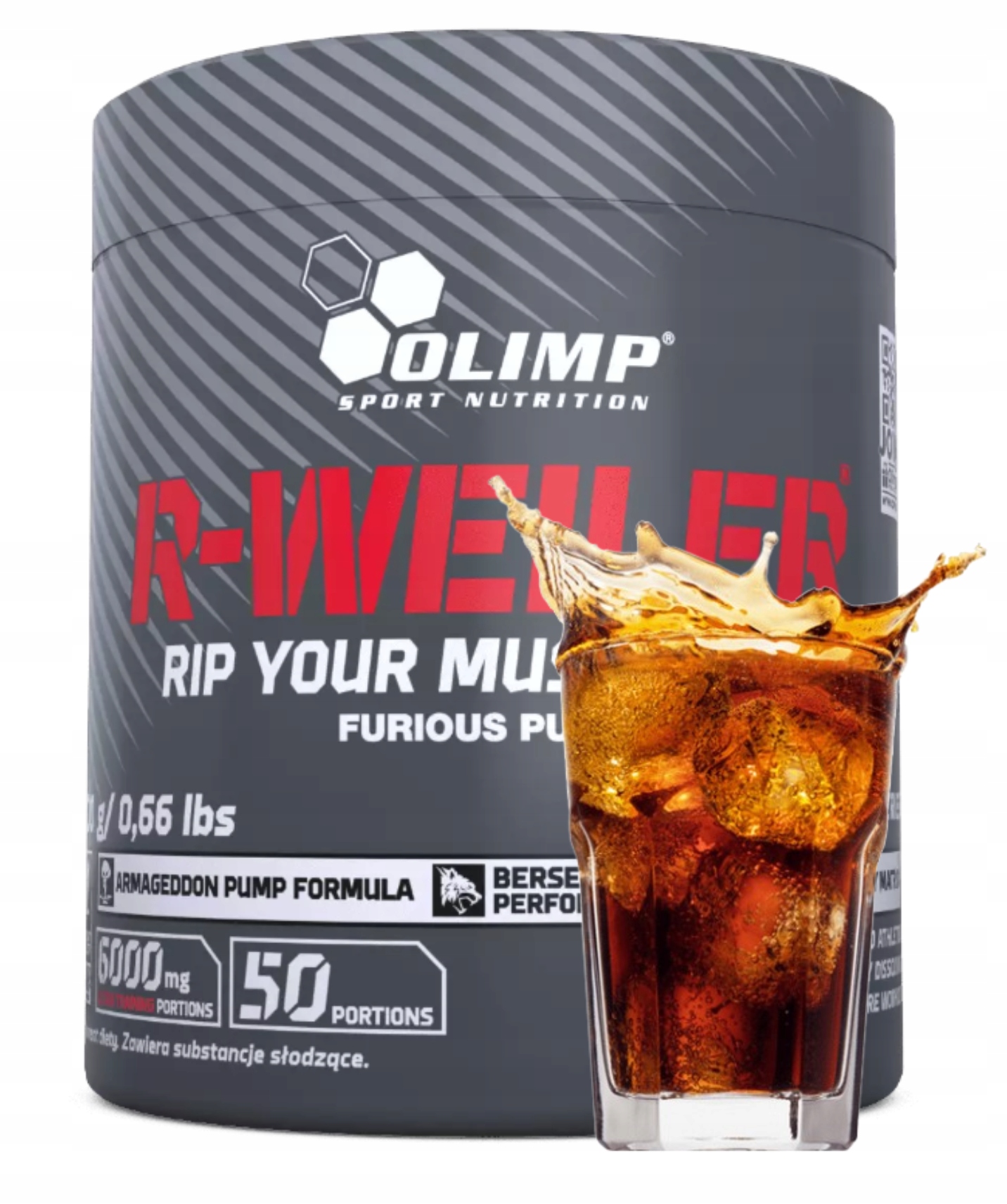 Olimp R-weiler 300 g Cola Kreatin Kofein Doplněk Stravy Před tréninkem