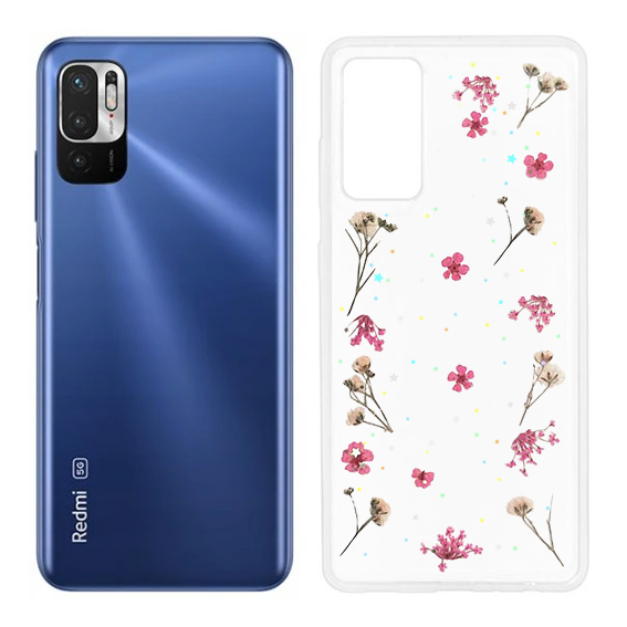 

Etui Case Pokrowiec Kwiaty do Xiaomi Redmi Note 10