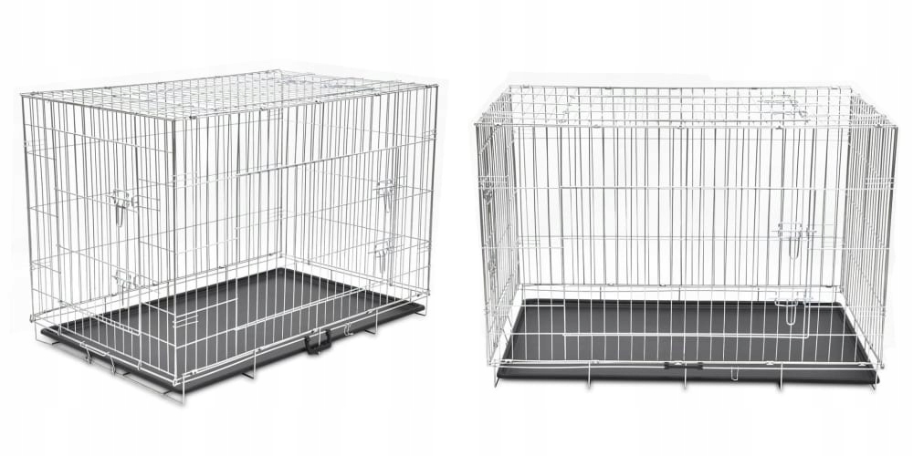 Levně Skládací kovová klec pro psa, velikost XXL